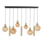 Hanglamp Bollique New 3799ME Messing 9 lichts waarvan 3 kokers