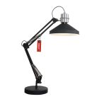Table lamp Zappa 7702ZW Black with scissor arm and E27 fitting
