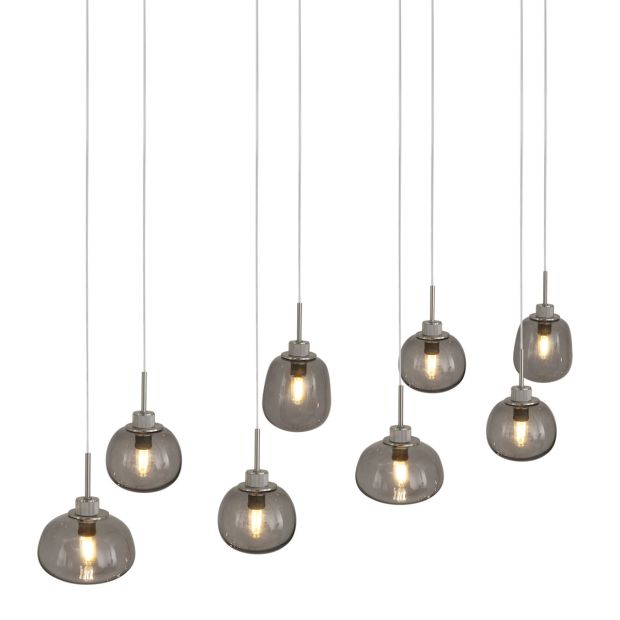 glass and metal pendant lights